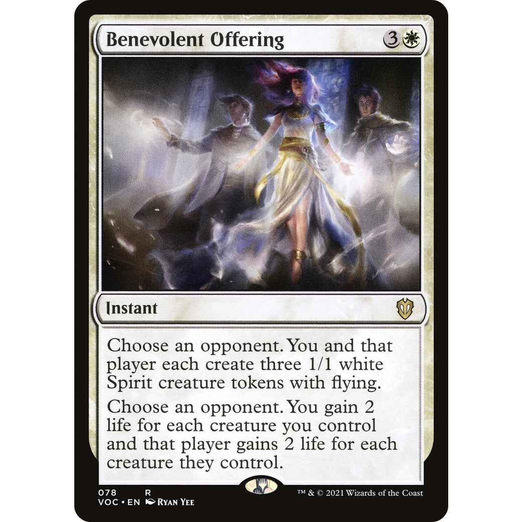 Benevolent Offering (Commander 2021 Crimson Vow) Light Play