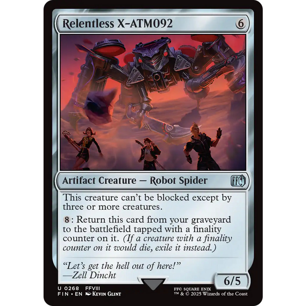 Relentless X-ATM092 (Universes Beyond: FINAL FANTASY) Near Mint Foil