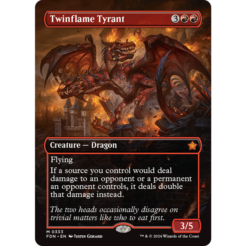 Twinflame Tyrant (Borderless) (Foundations) Near Mint