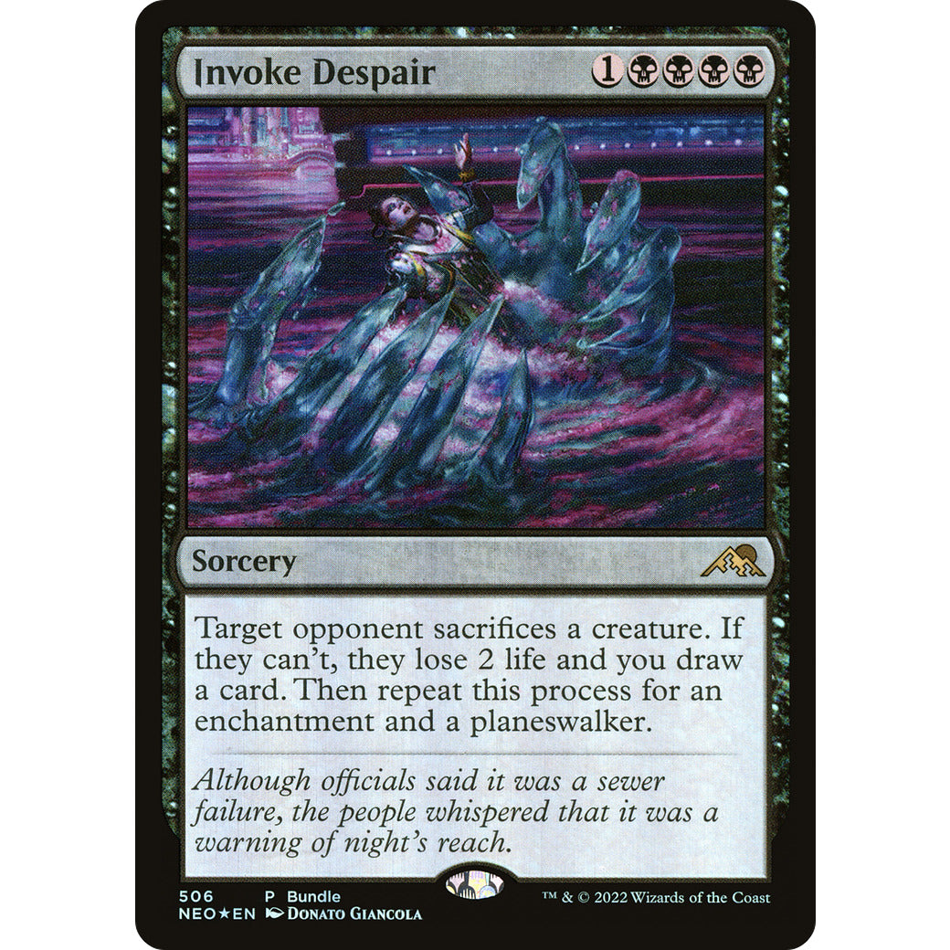 Invoke Despair (NEO Bundle) (Promos: Unique and Miscellaneous) Light Play Foil