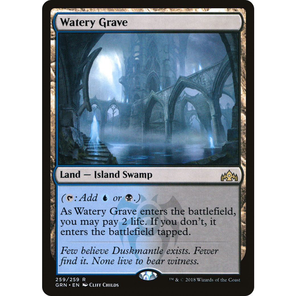 Watery Grave (Guilds of Ravnica) Light Play