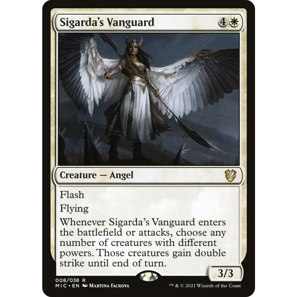 Sigarda's Vanguard (Commander 2021 Midnight Hunt) Light Play