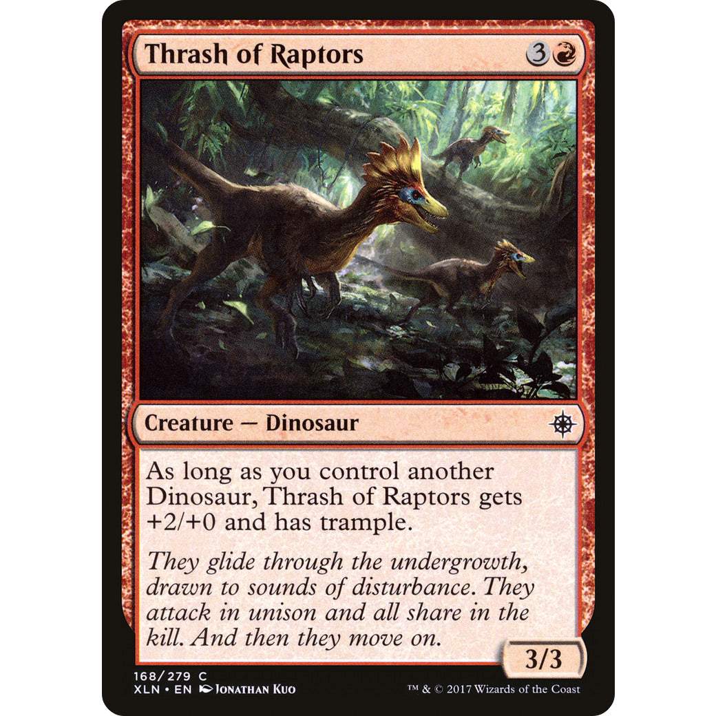 Thrash of Raptors (Ixalan) Light Play Foil