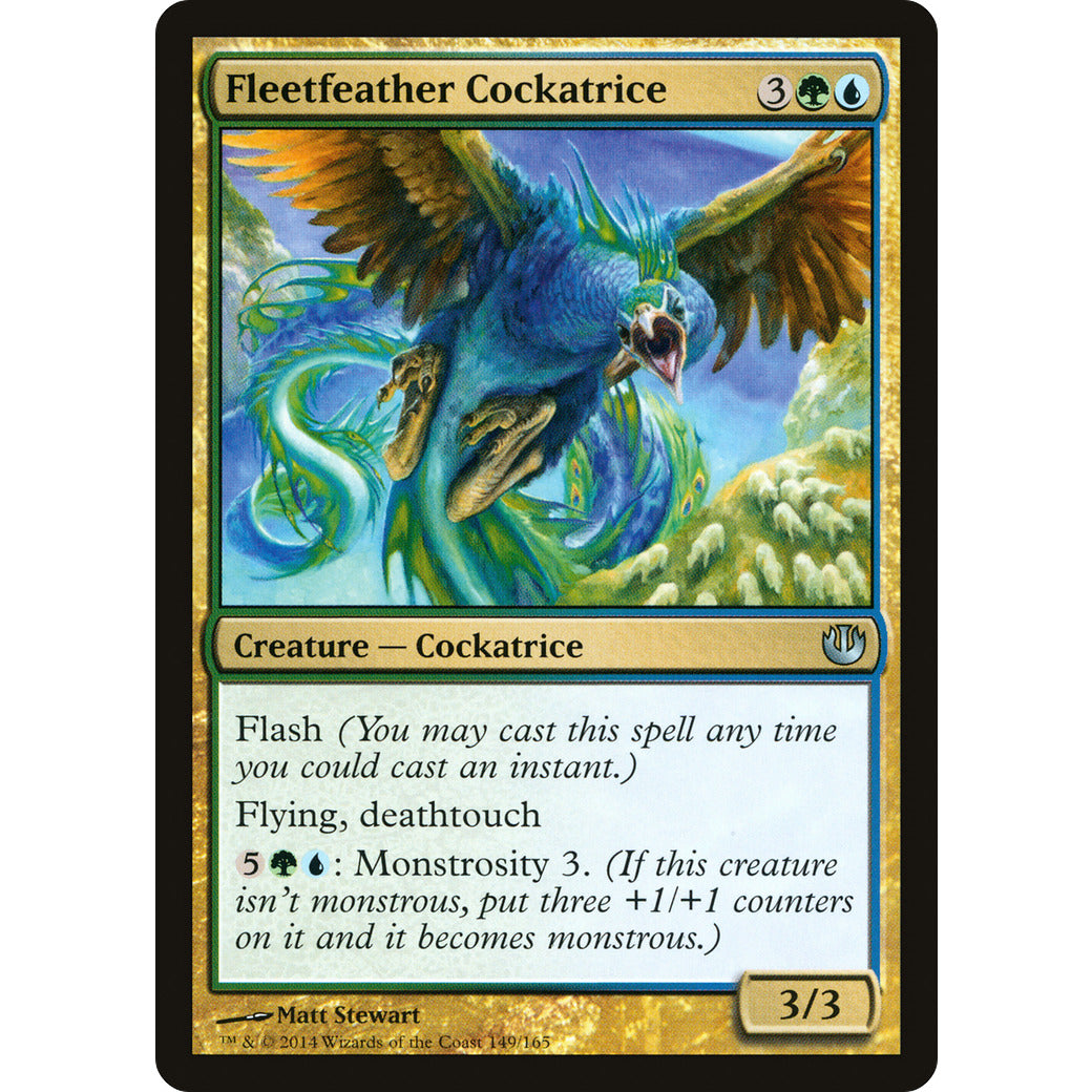 Fleetfeather Cockatrice (Journey into Nyx) Light Play Foil