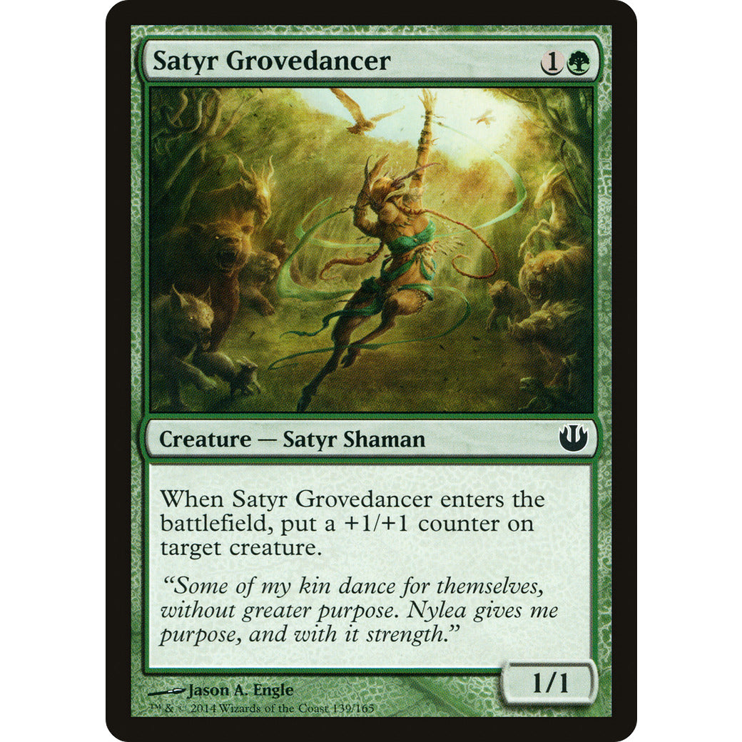 Satyr Grovedancer (Journey into Nyx) Light Play Foil
