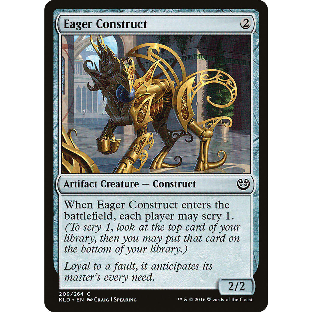 Eager Construct (Kaladesh) Light Play Foil