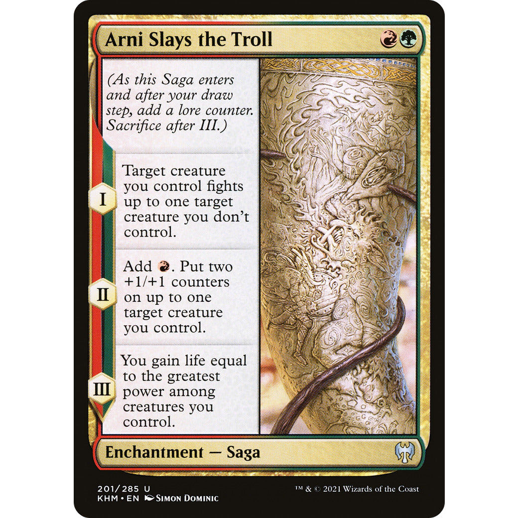 Arni Slays the Troll (Kaldheim) Near Mint