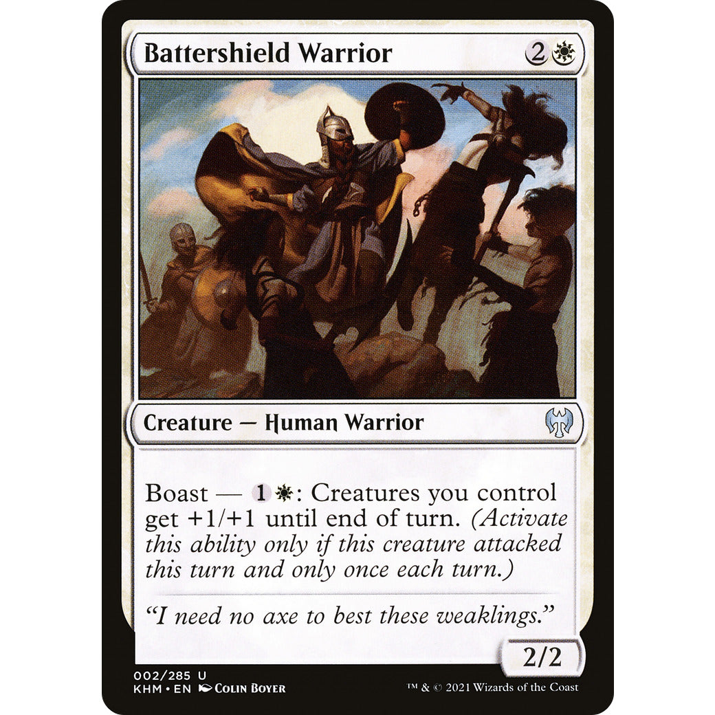 Battershield Warrior (Kaldheim) Near Mint Foil