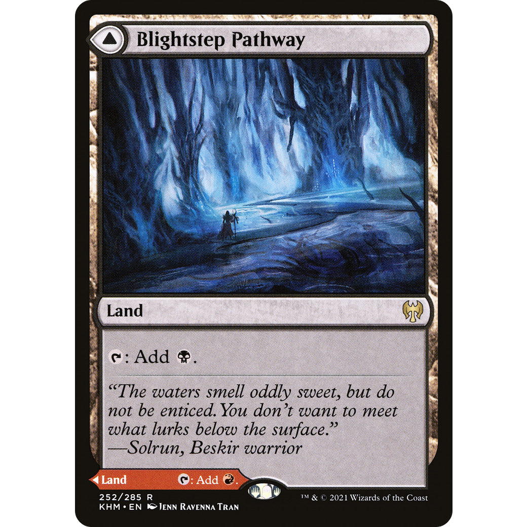 Blightstep Pathway / Searstep Pathway (Kaldheim) Light Play Foil
