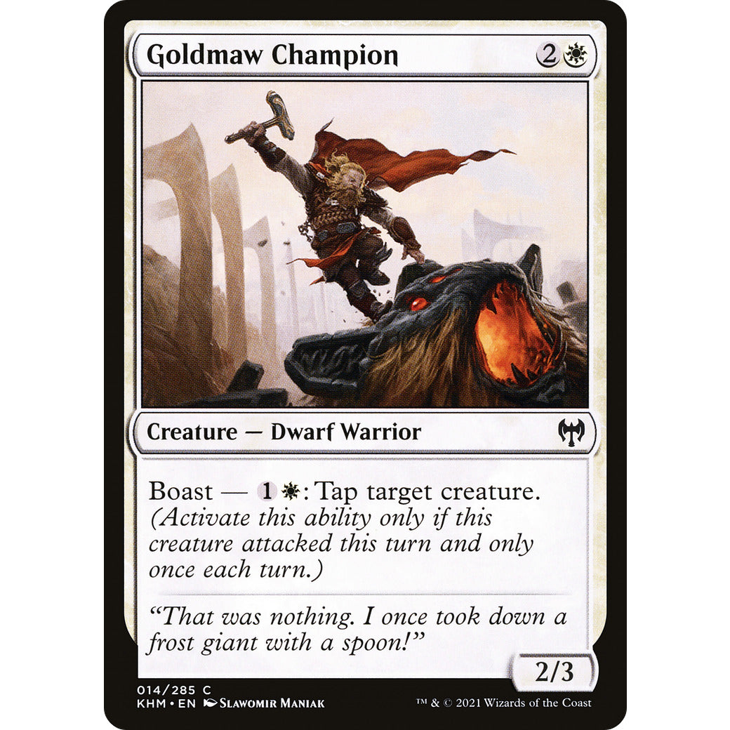 Goldmaw Champion (Kaldheim) Light Play Foil