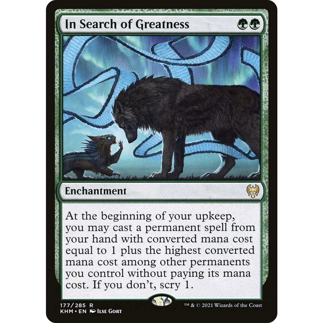 In Search of Greatness (Kaldheim) Light Play Foil