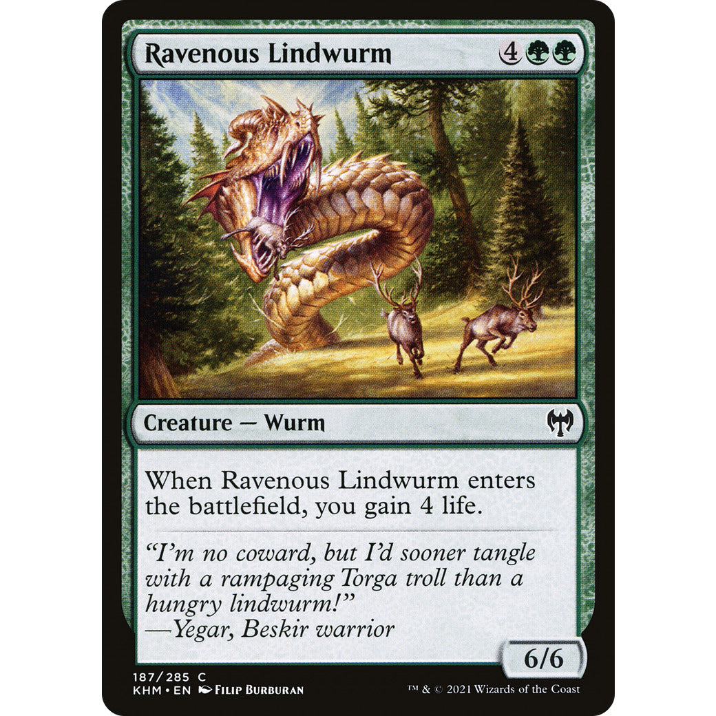 Ravenous Lindwurm (Kaldheim) Near Mint Foil