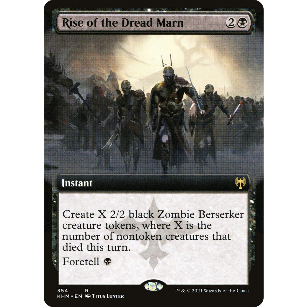Rise of the Dread Marn (Extended Art) (Kaldheim) Light Play Foil