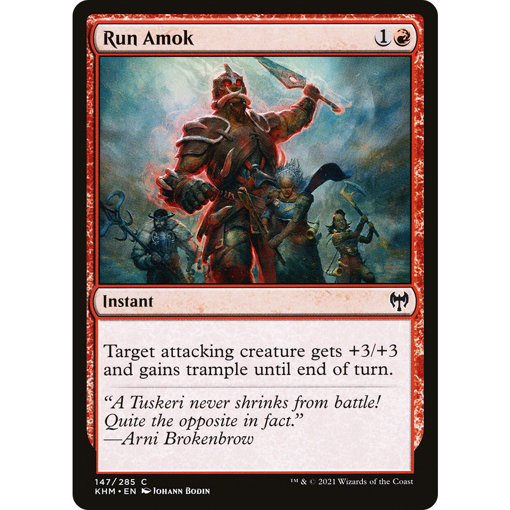 Run Amok (Kaldheim) Near Mint Foil