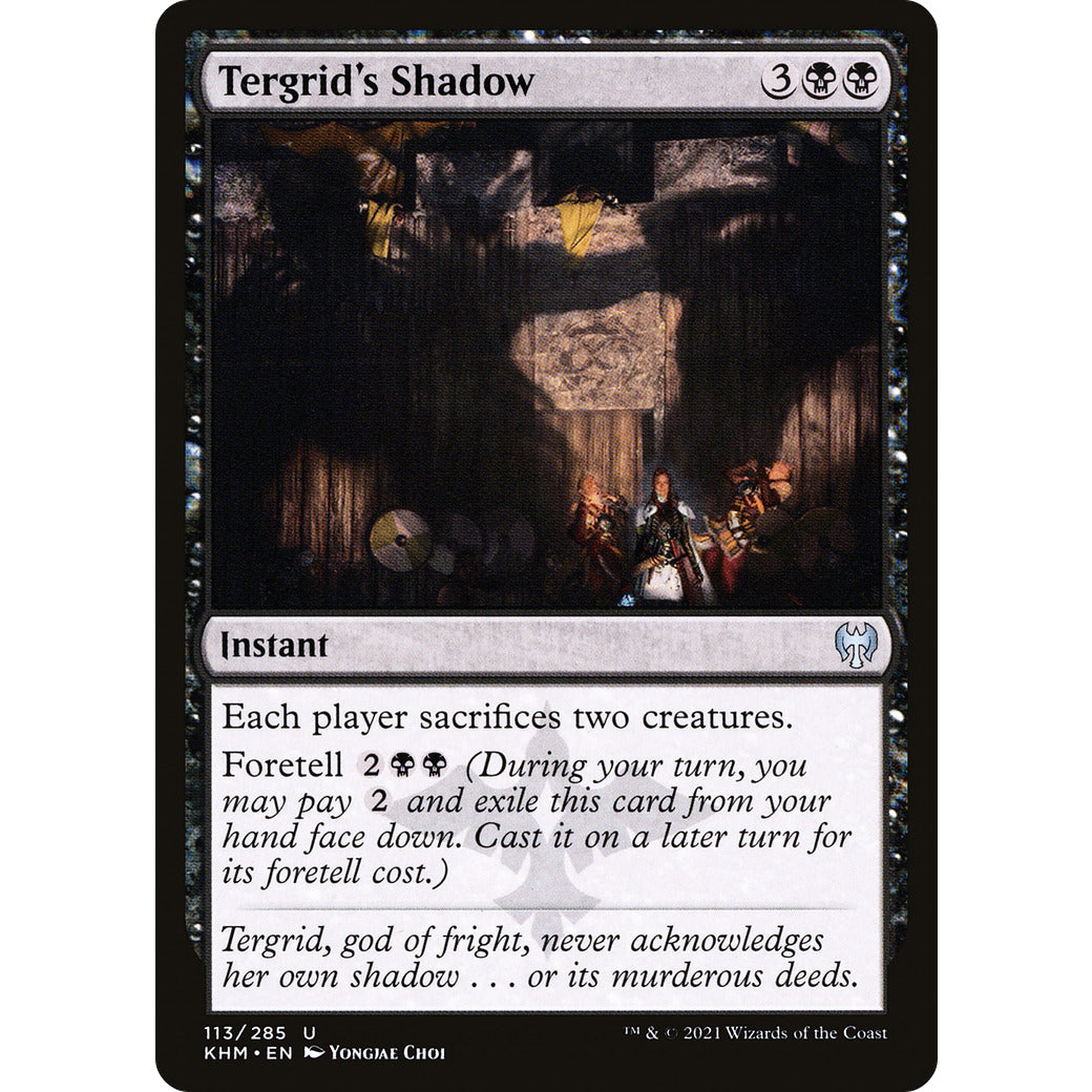 Tergrid's Shadow (Kaldheim) Light Play Foil