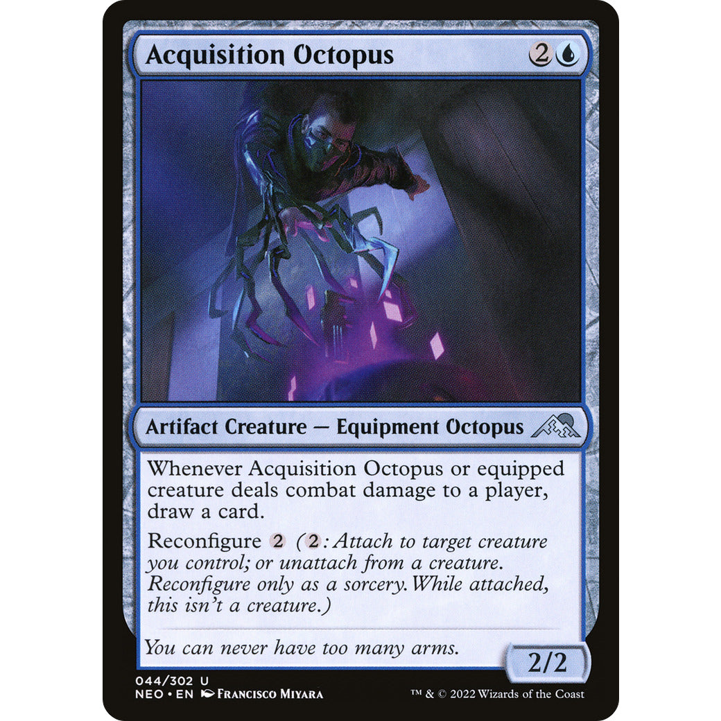 Acquisition Octopus (Kamigawa: Neon Dynasty) Near Mint Foil