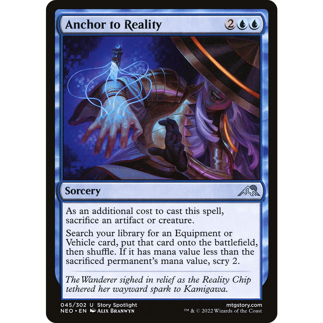 Anchor to Reality (Kamigawa: Neon Dynasty) Near Mint Foil