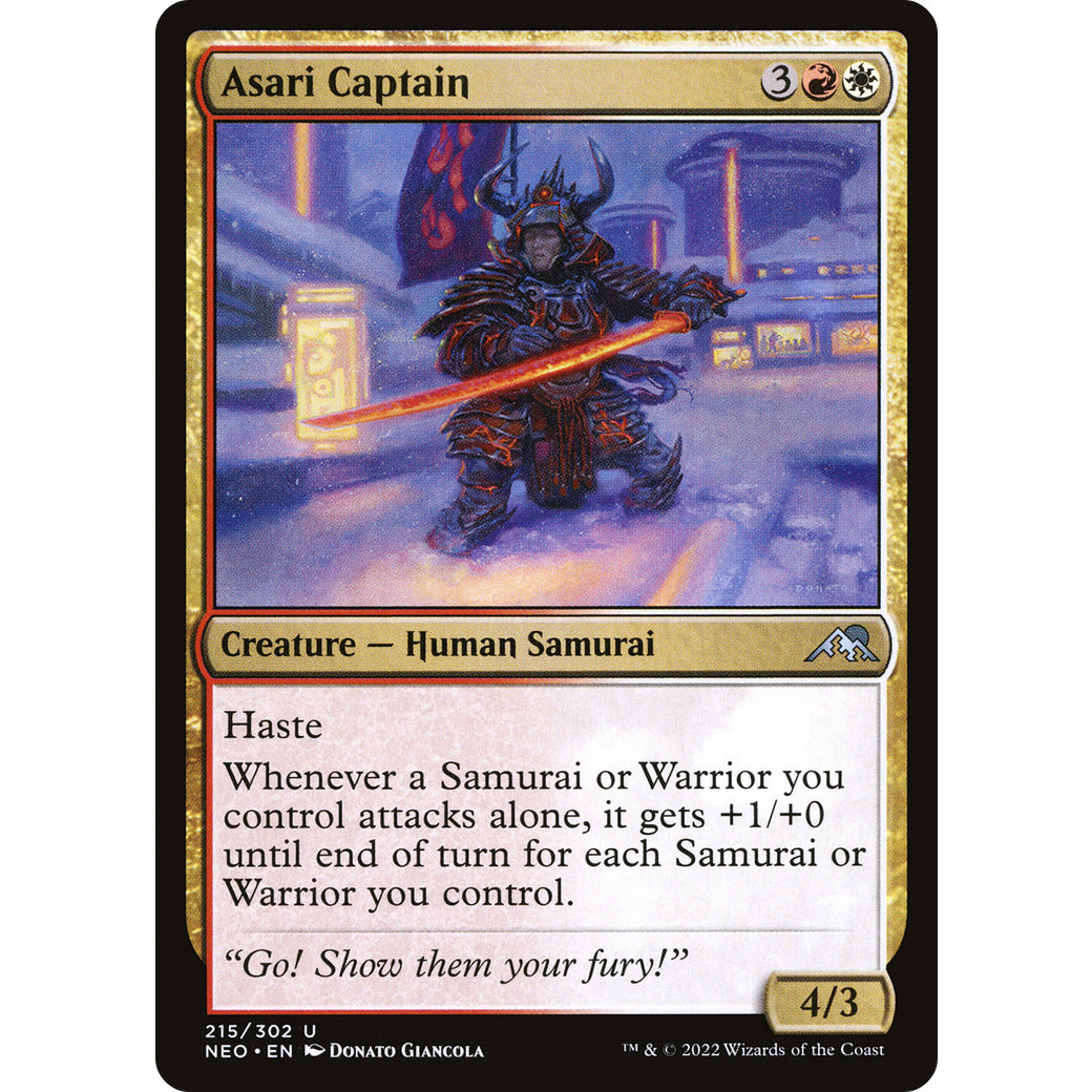 Asari Captain (Kamigawa: Neon Dynasty) Near Mint Foil