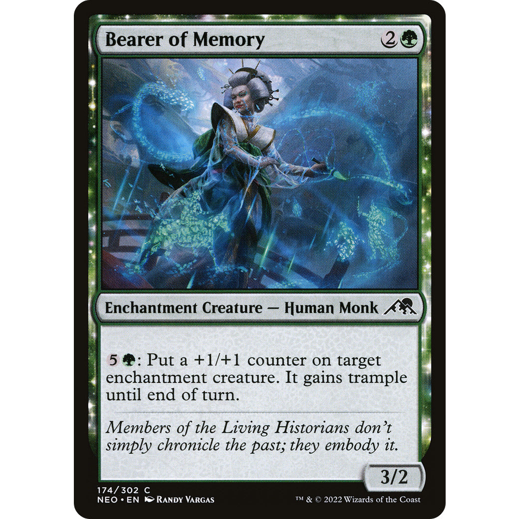 Bearer of Memory (Kamigawa: Neon Dynasty) Near Mint Foil
