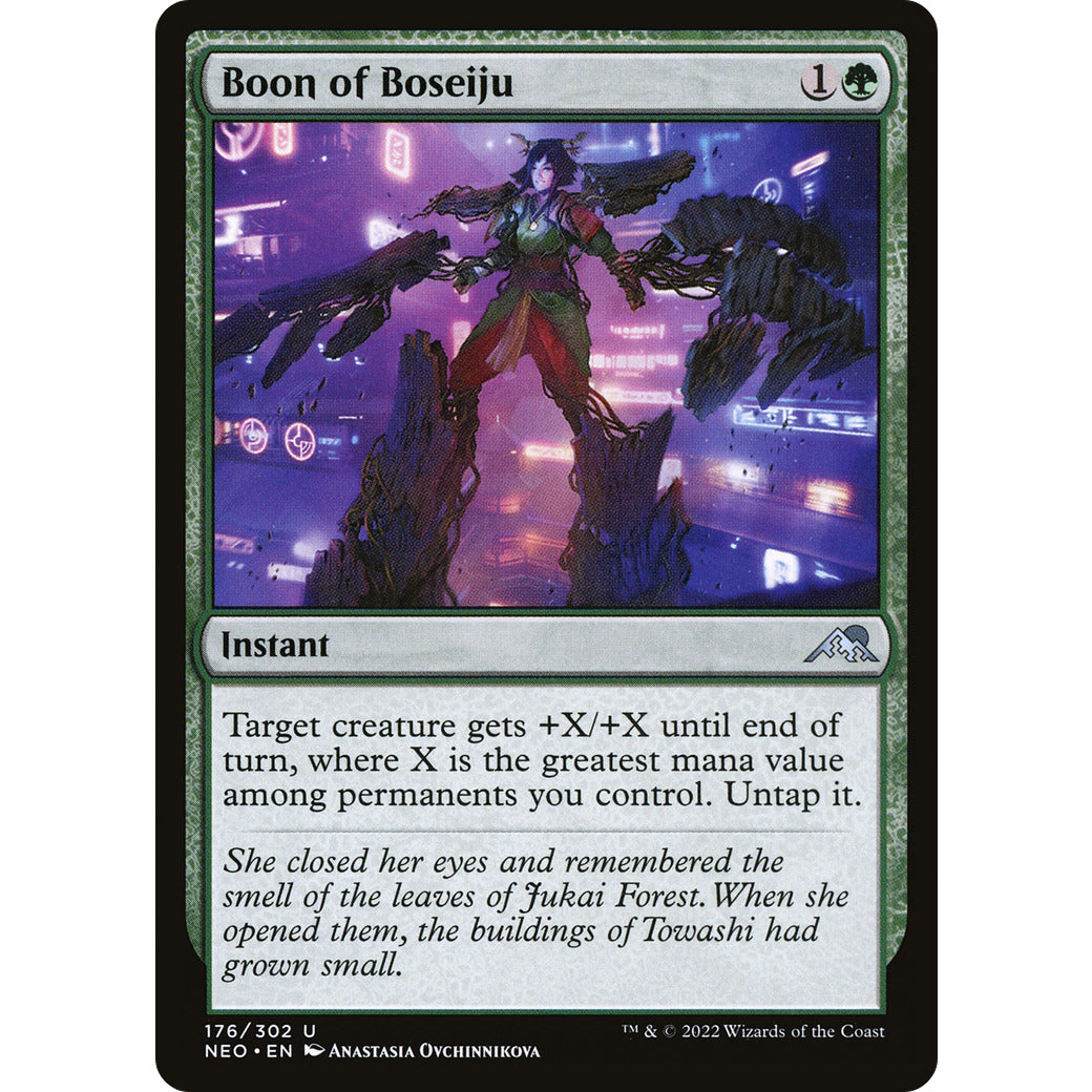 Boon of Boseiju (Kamigawa: Neon Dynasty) Light Play Foil