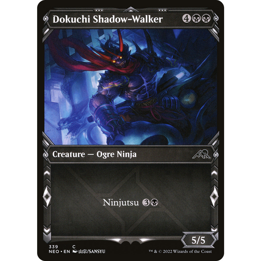 Dokuchi Shadow-Walker (Showcase) (Kamigawa: Neon Dynasty) Near Mint Foil