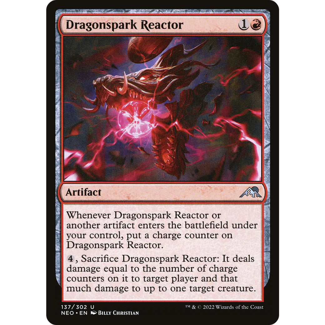 Dragonspark Reactor (Kamigawa: Neon Dynasty) Near Mint Foil