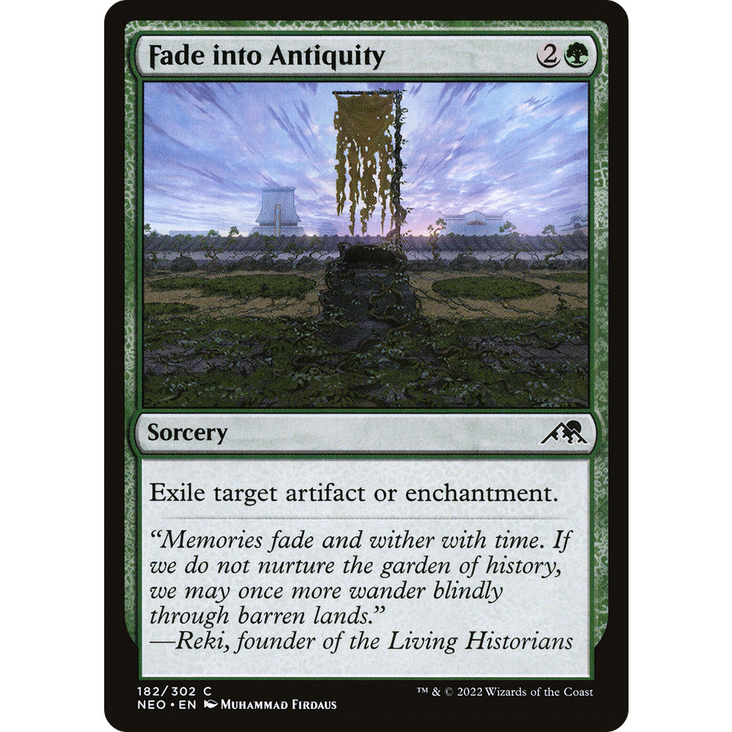 Fade into Antiquity (Kamigawa: Neon Dynasty) Light Play Foil
