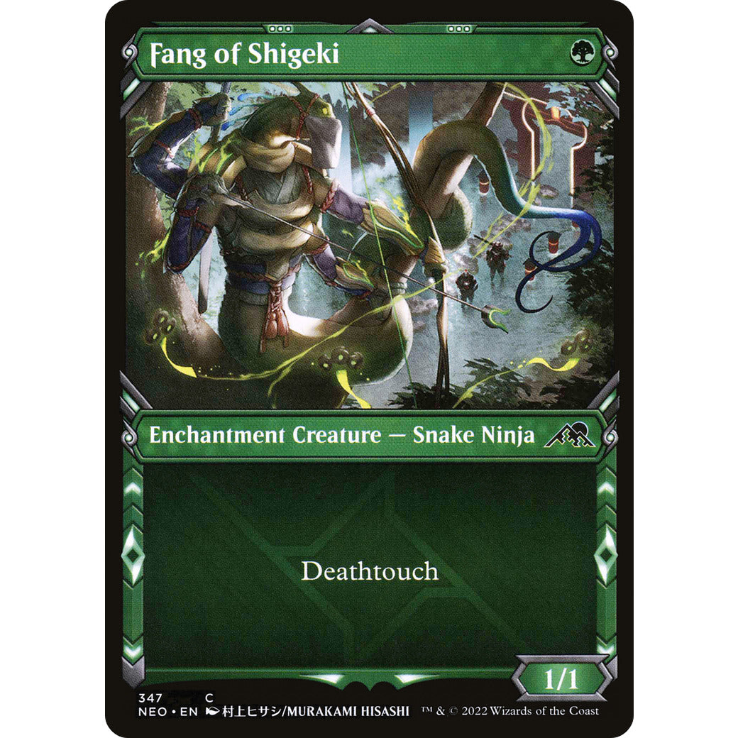 Fang of Shigeki (Showcase) (Kamigawa: Neon Dynasty) Light Play Foil