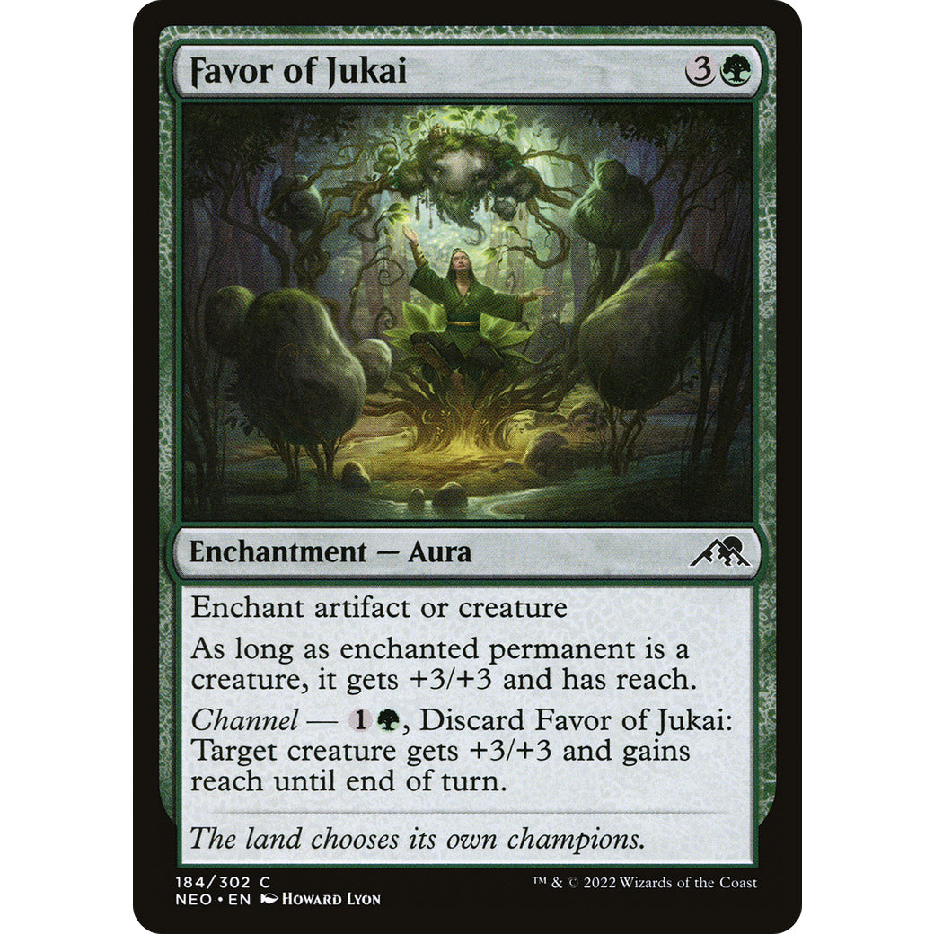 Favor of Jukai (Kamigawa: Neon Dynasty) Light Play Foil