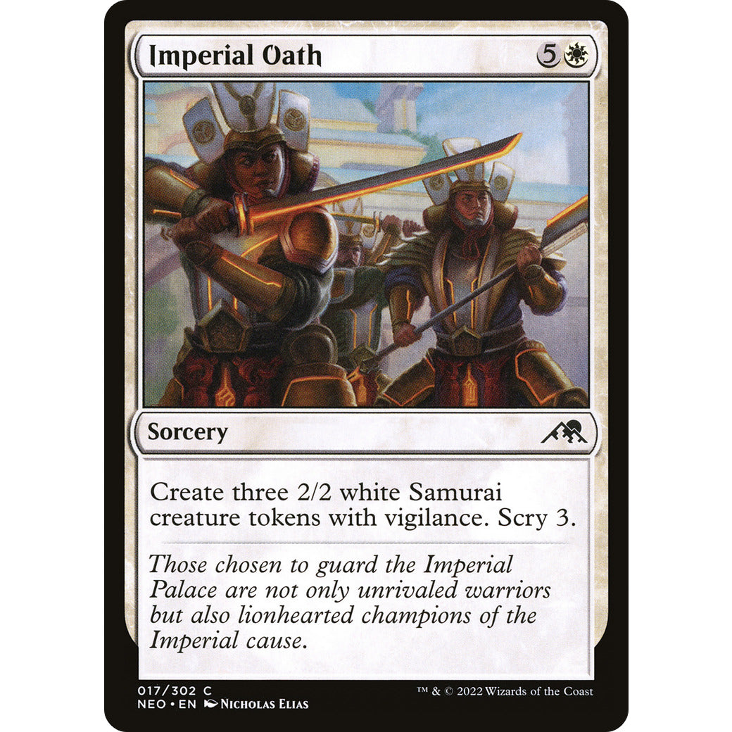 Imperial Oath (Kamigawa: Neon Dynasty) Light Play Foil
