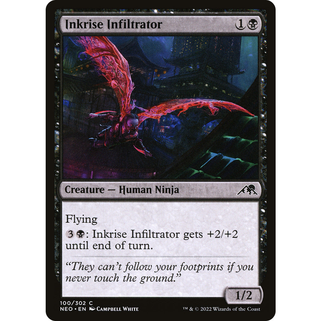 Inkrise Infiltrator (Kamigawa: Neon Dynasty) Near Mint Foil