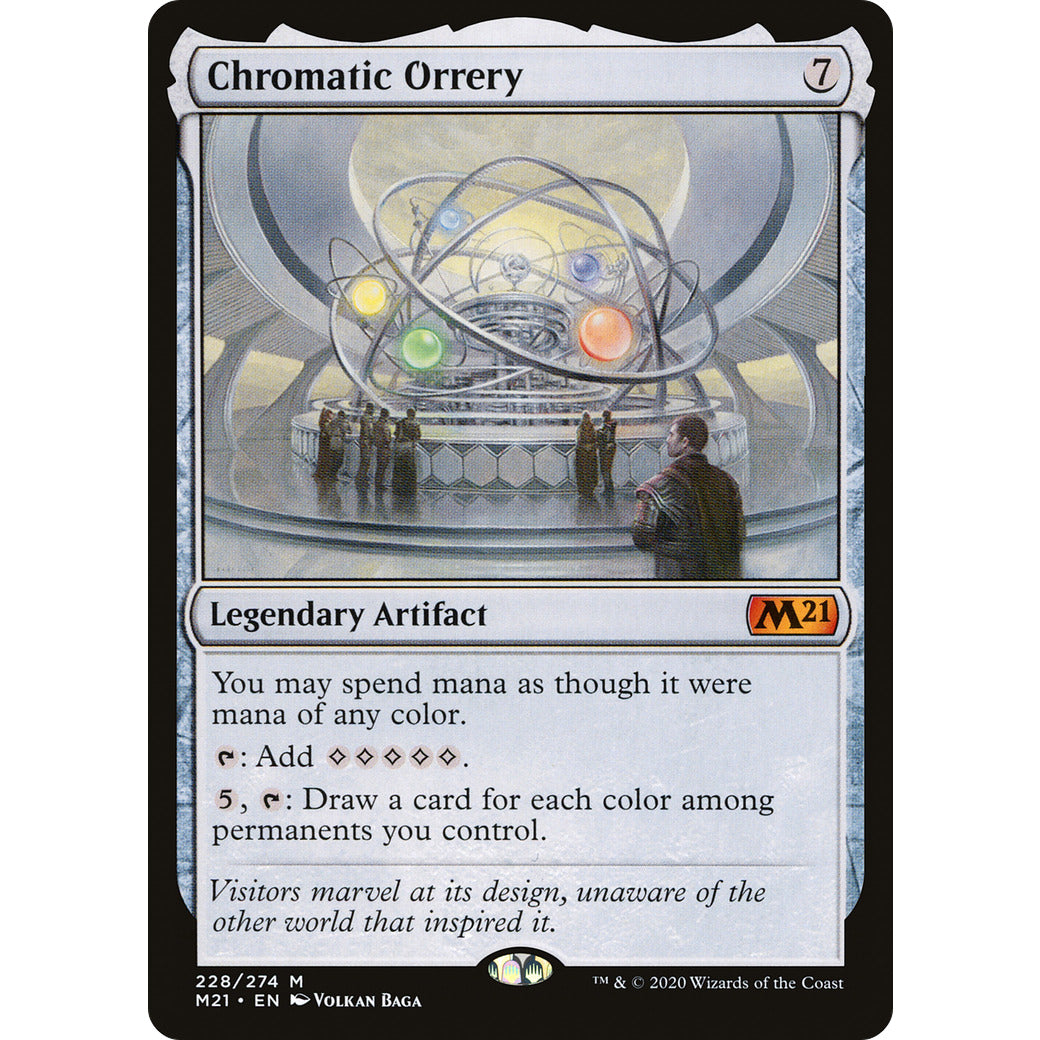 Chromatic Orrery (Magic 2021 Core Set) Light Play
