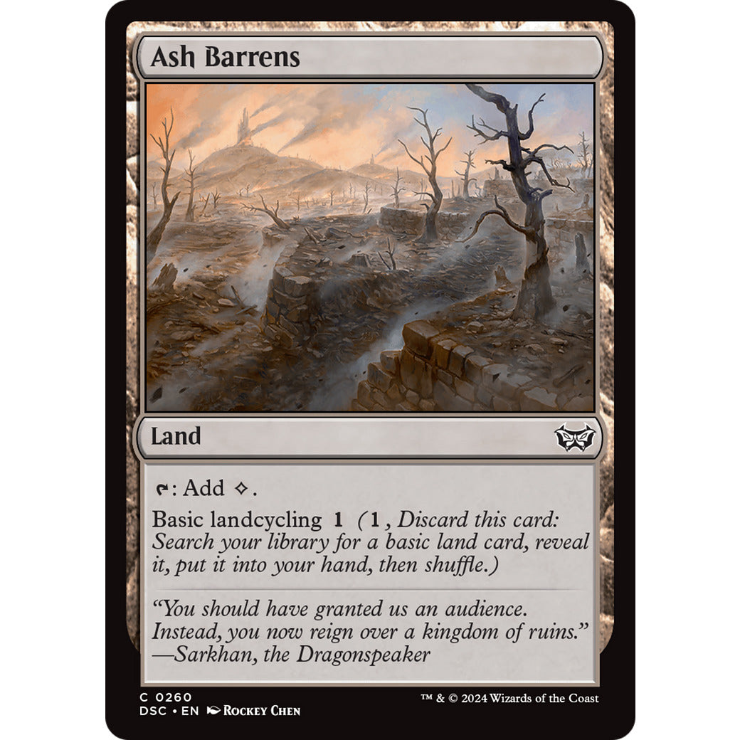 Ash Barrens (Commander: Duskmourn: House of Horror) Near Mint