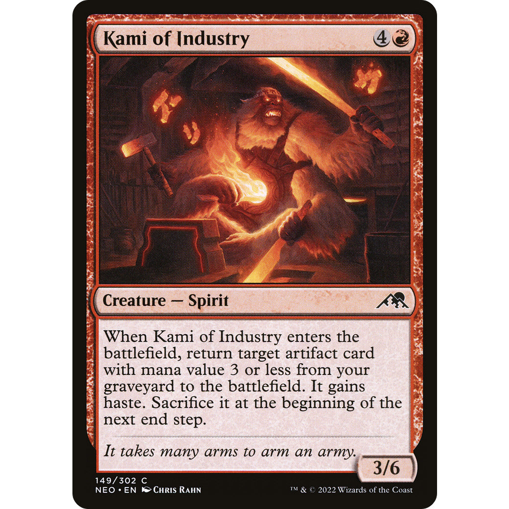 Kami of Industry (Kamigawa: Neon Dynasty) Near Mint Foil
