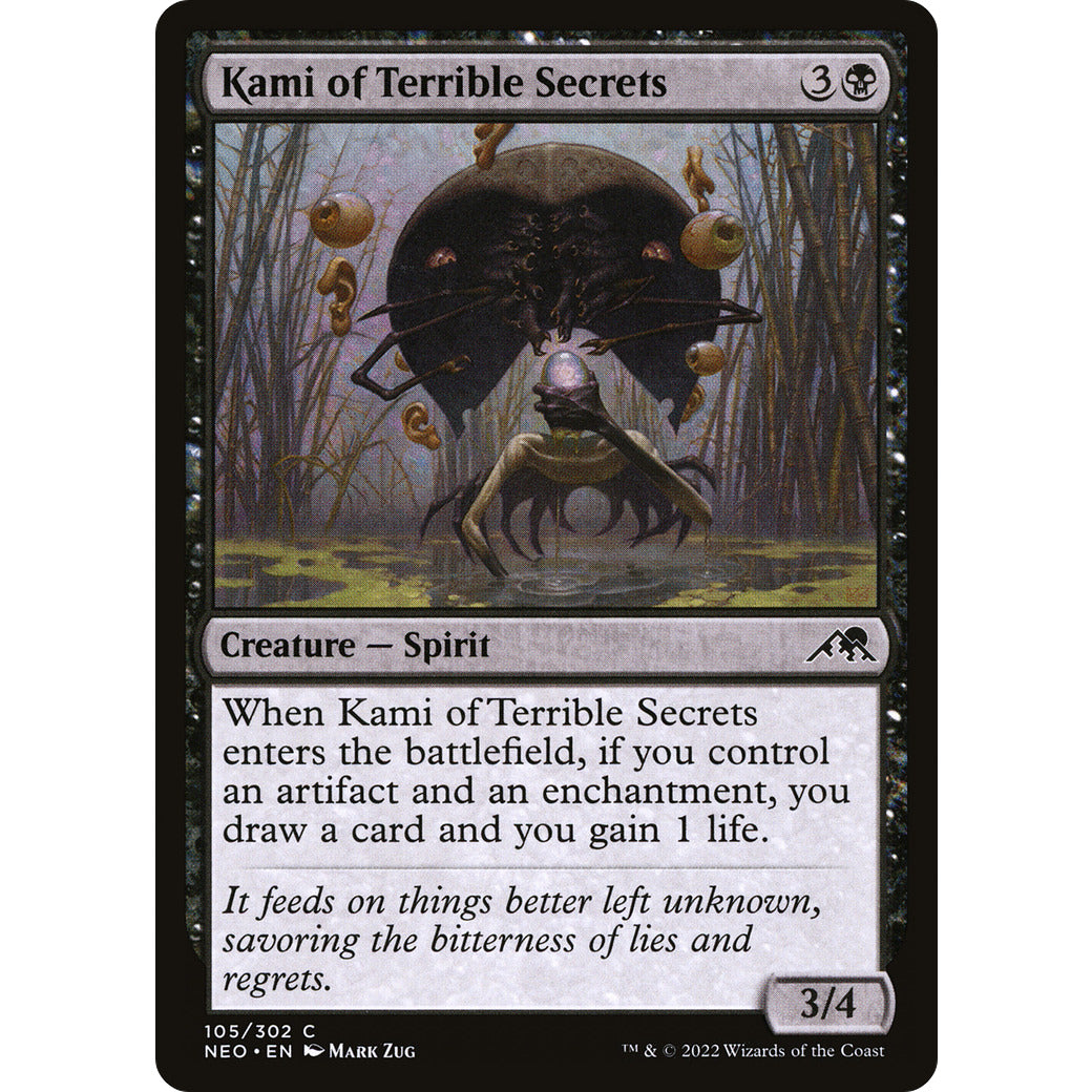 Kami of Terrible Secrets (Kamigawa: Neon Dynasty) Near Mint Foil