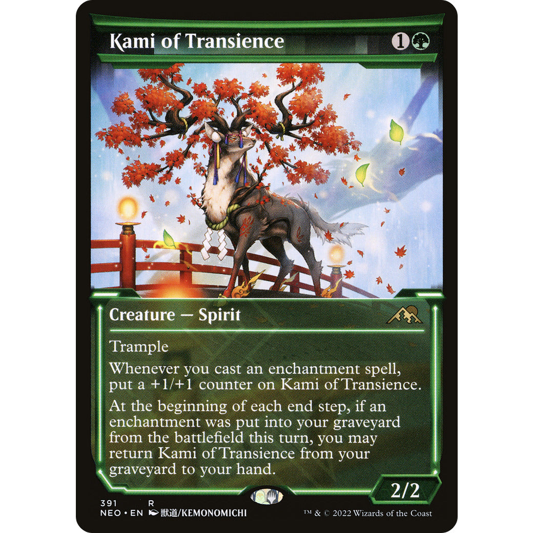 Kami of Transience (Showcase) (Kamigawa: Neon Dynasty) Near Mint Foil
