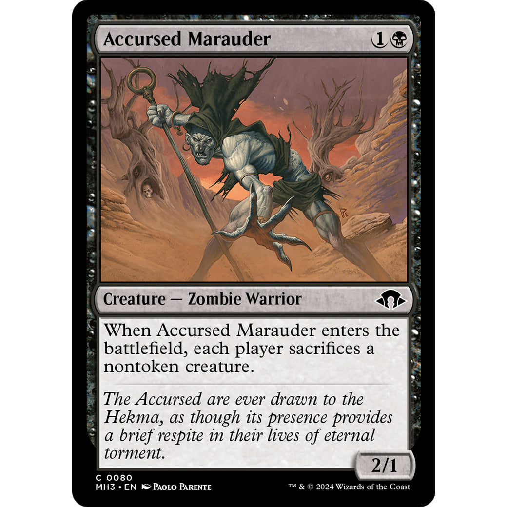 Accursed Marauder (Modern Horizons 3) Light Play