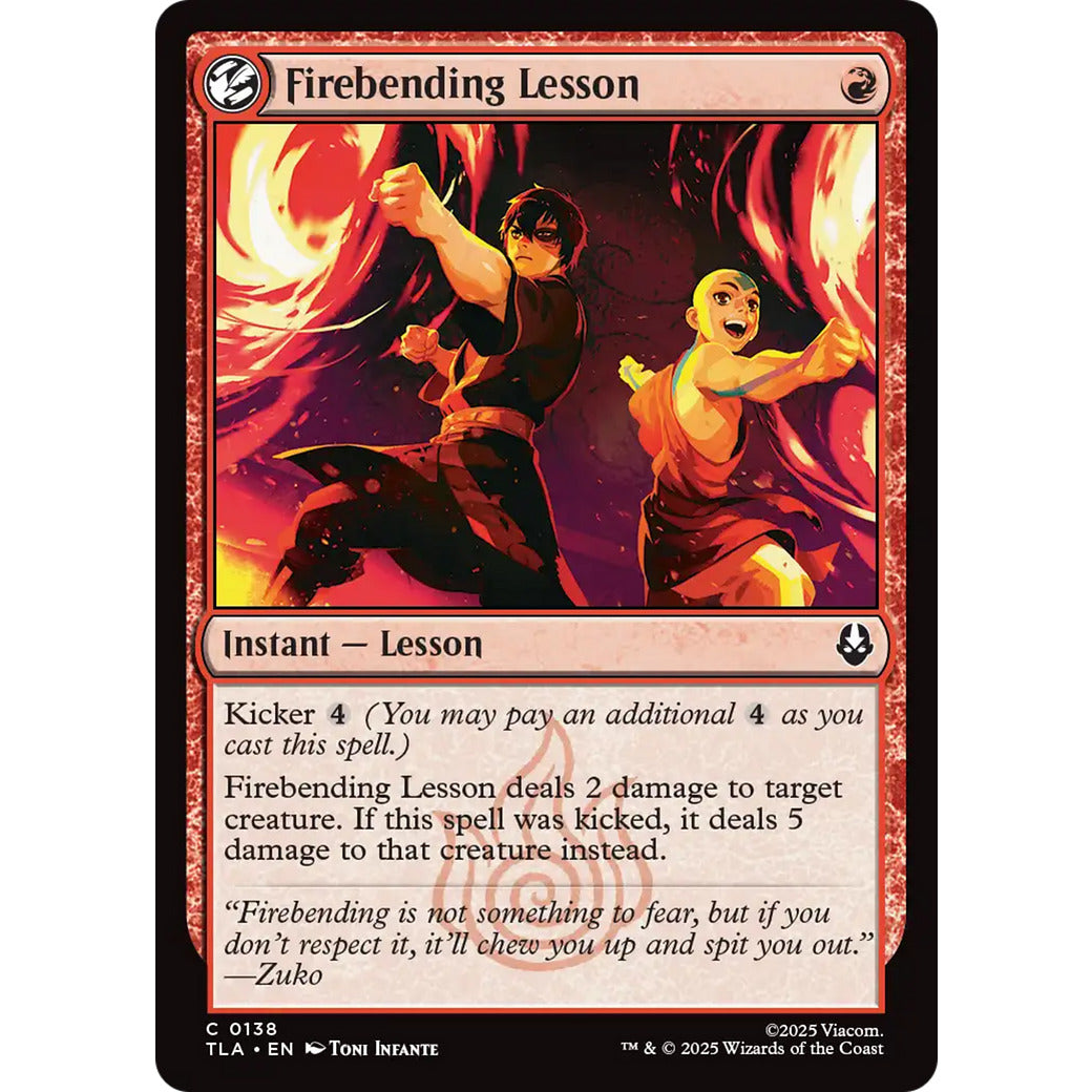 Firebending Lesson (Avatar: The Last Airbender) Near Mint
