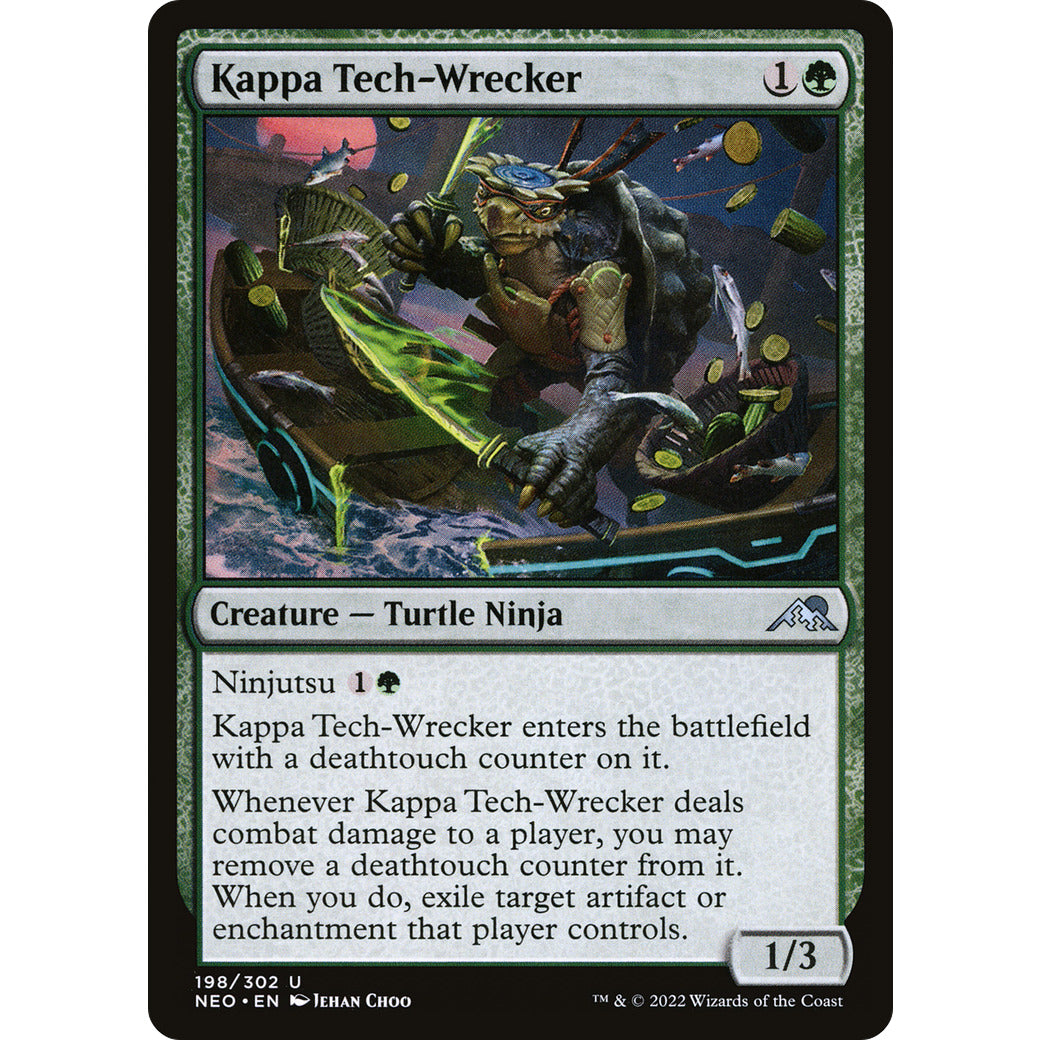 Kappa Tech-Wrecker (Kamigawa: Neon Dynasty) Light Play Foil