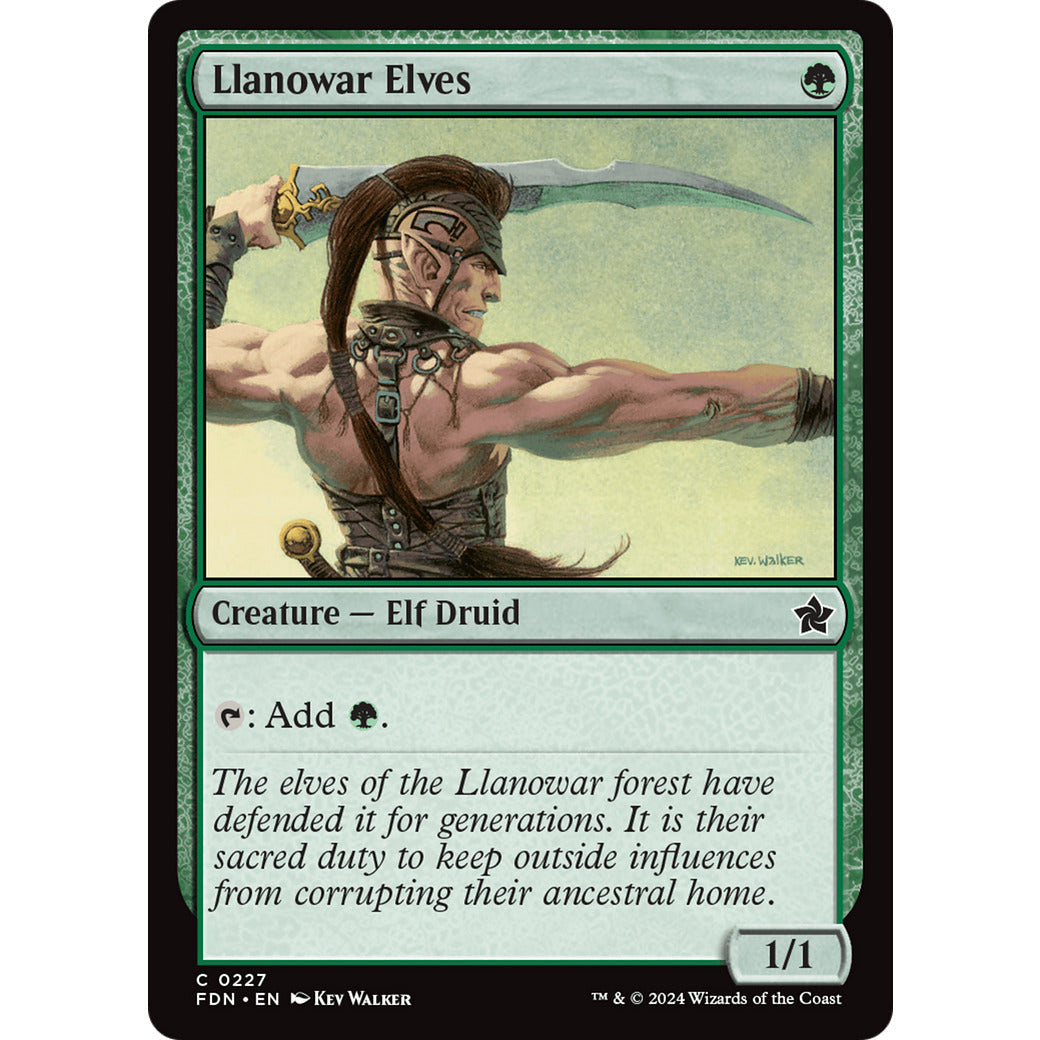Llanowar Elves (Foundations) Near Mint