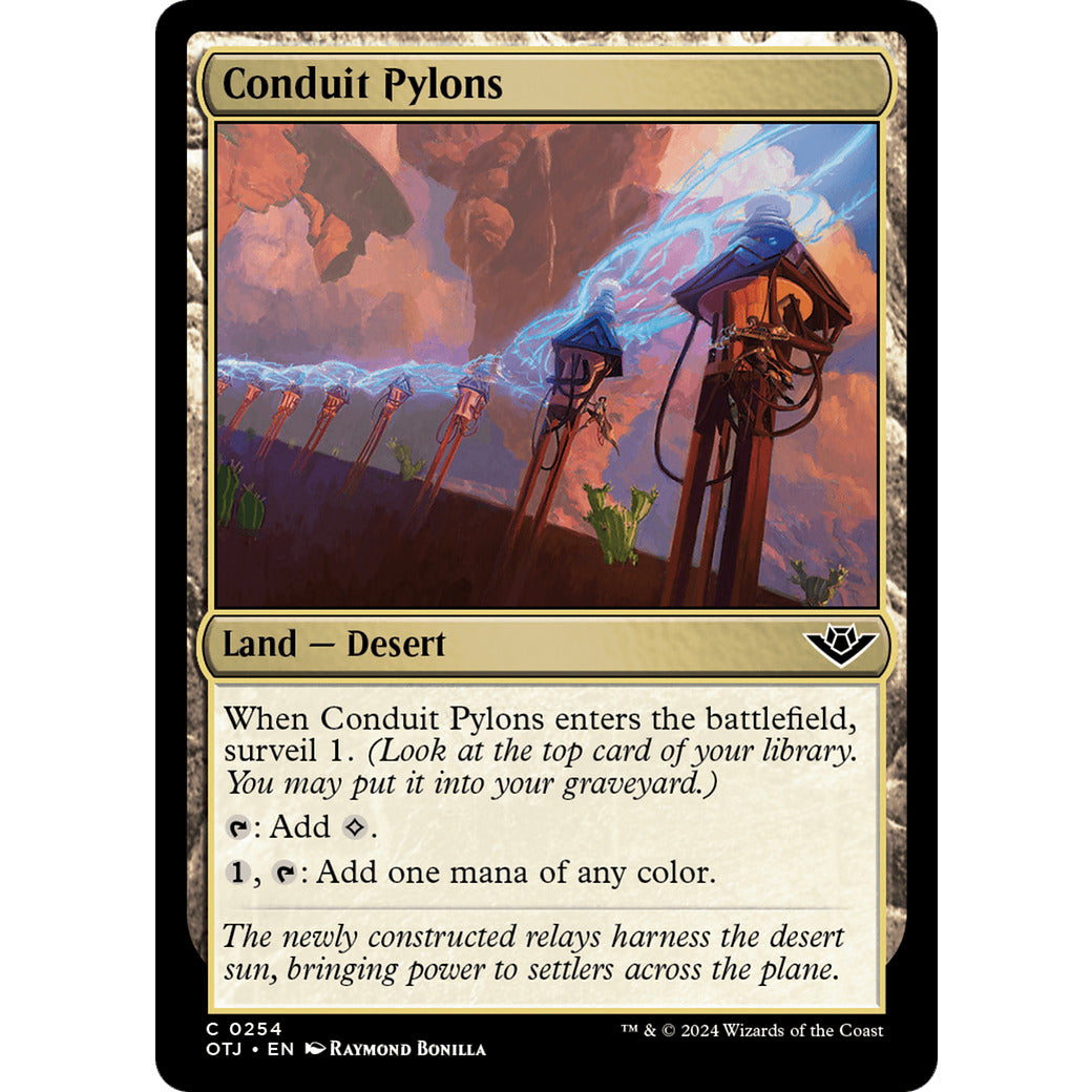 Conduit Pylons (Outlaws of Thunder Junction) Near Mint