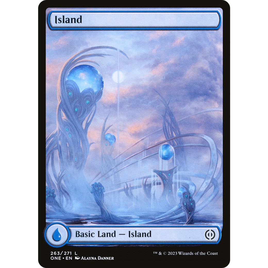 Island (263) - Full Art (Phyrexia: All Will Be One) Near Mint