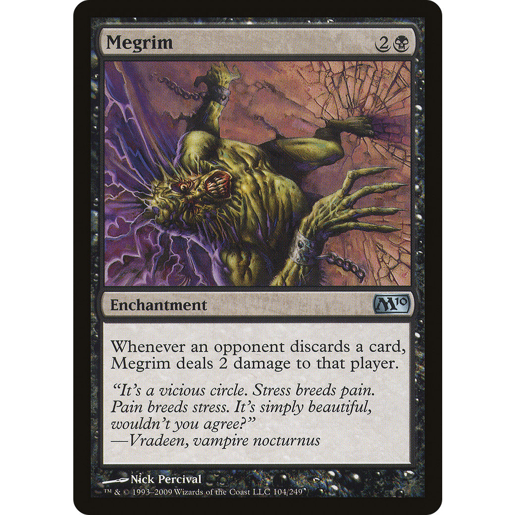Megrim (Magic 2010 Core Set) Light Play