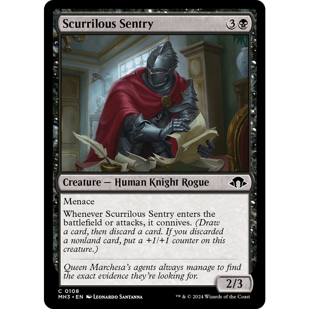Scurrilous Sentry (Modern Horizons 3) Light Play Foil