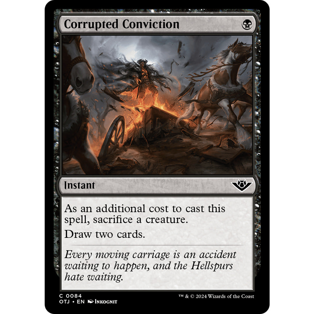 Corrupted Conviction (Outlaws of Thunder Junction) Near Mint Foil