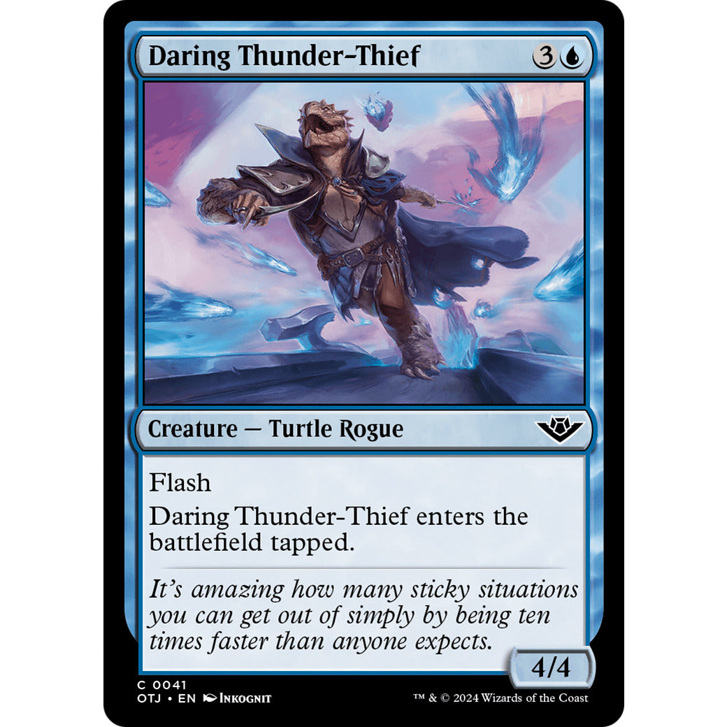 Daring Thunder-Thief (Outlaws of Thunder Junction) Near Mint Foil