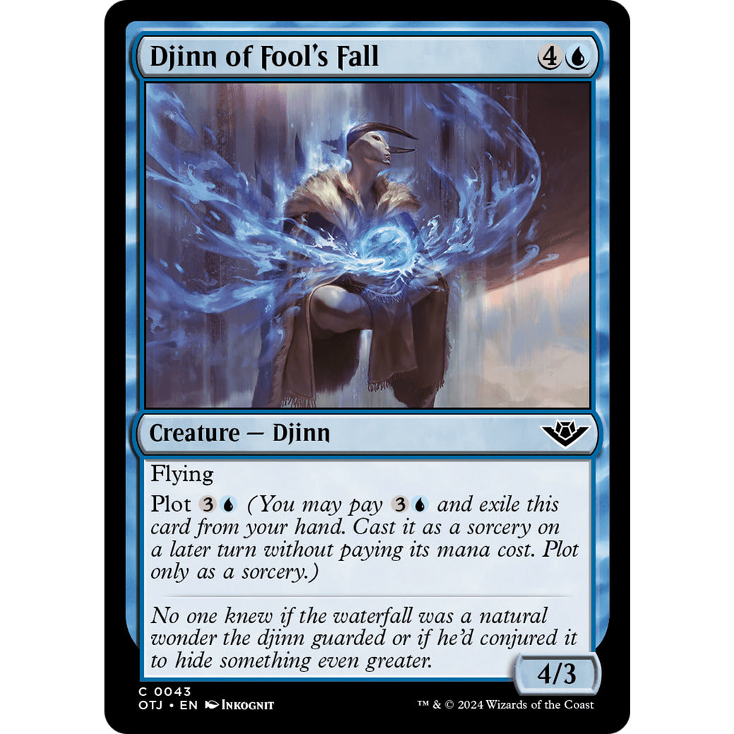 Djinn of Fool's Fall (Outlaws of Thunder Junction) Light Play Foil