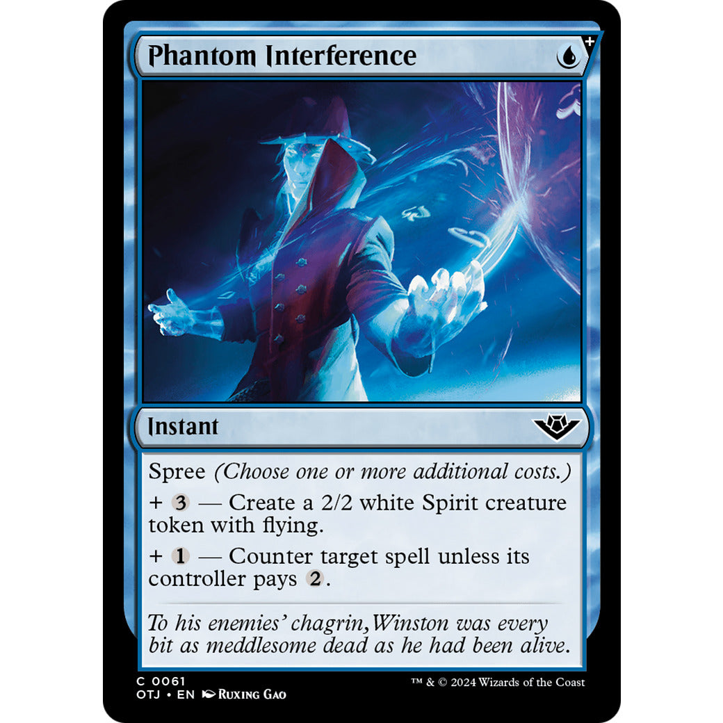Phantom Interference (Outlaws of Thunder Junction) Near Mint Foil