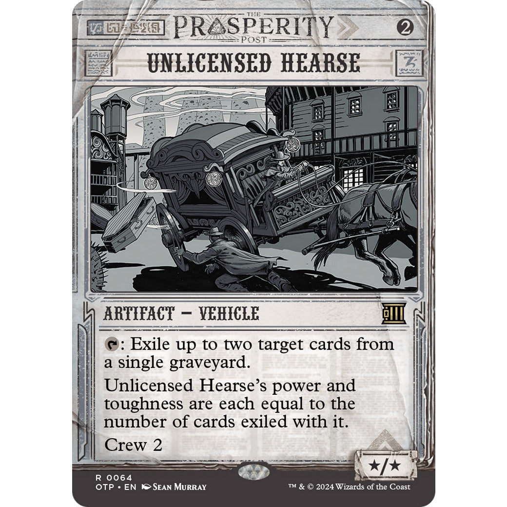 Unlicensed Hearse (Outlaws of Thunder Junction: Breaking News) Near Mint