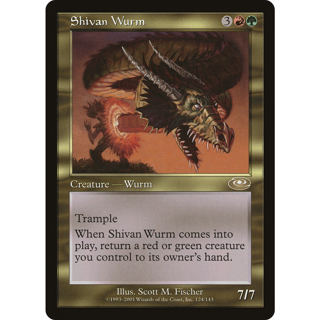 Shivan Wurm (Planeshift) Light Play